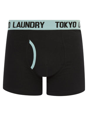 Abbots 3 (2 Pack) Boxer Shorts Set in Forget Me Not Blue / Pink Nectar - Tokyo Laundry