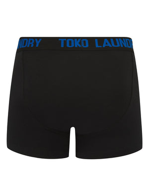 Tona (5 Pack) Cotton Boxer Shorts Set in Black - Tokyo Laundry