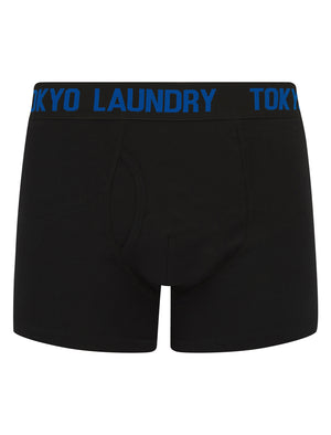 Tona (5 Pack) Cotton Boxer Shorts Set in Black - Tokyo Laundry