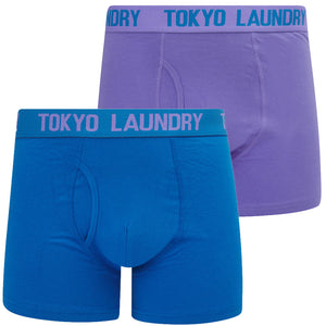 Whiston (2 Pack) Boxer Shorts Set in Dahlia Purple / Nebulas Blue - Tokyo Laundry