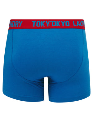 Westhorpe (2 Pack) Boxer Shorts Set in Jester Red / Nebulas Blue - Tokyo Laundry