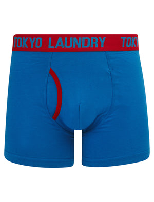 Westhorpe (2 Pack) Boxer Shorts Set in Jester Red / Nebulas Blue - Tokyo Laundry