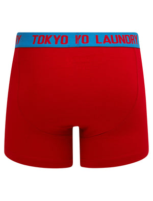 Westhorpe (2 Pack) Boxer Shorts Set in Jester Red / Nebulas Blue - Tokyo Laundry