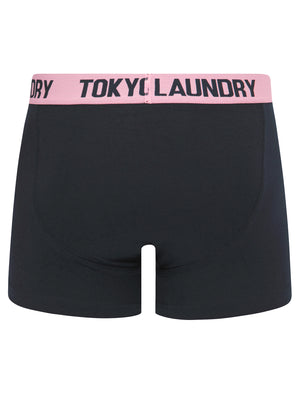 Whitehead (2 Pack) Boxer Shorts Set in Moonlite Mauve / Sky Captain Navy - Tokyo Laundry