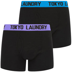 Winders (2 Pack) Boxer Shorts Set in Dahlia Purple / Diva Blue - Tokyo Laundry