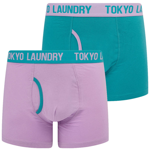 Westhorpe 2 (2 Pack) Boxer Shorts Set in Crocus Petal / Blue Moon  - Tokyo Laundry