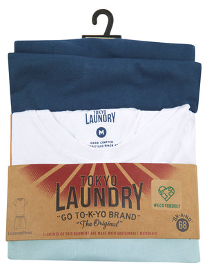 Hari 2-Piece Jersey Cotton T-Shirt and Shorts Lounge Set in Dark Denim - Tokyo Laundry