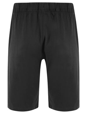 Hari 2-Piece Jersey Cotton T-Shirt and Shorts Lounge Set in Jet Black - Tokyo Laundry