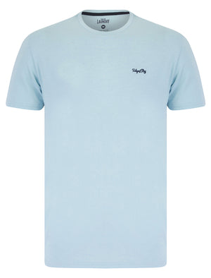 Jaiden 2-Piece Jersey Cotton T-Shirt and Shorts Lounge Set in Cashmere Blue Marl - Tokyo Laundry