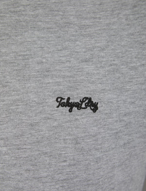 Jaiden 2-Piece Jersey Cotton T-Shirt and Shorts Lounge Set in Light Grey Marl - Tokyo Laundry
