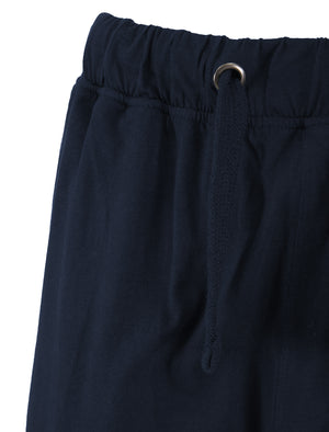 Jayce 2pc Short Sleeve Cotton Loungewear Pyjama Set in Cashmere Blue Marl - Tokyo Laundry