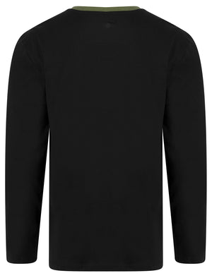 Payden 2pc Long Sleeve Cotton Loungewear Pyjama Set in Jet Black - Tokyo Laundry