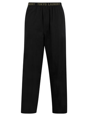 Payden 2pc Long Sleeve Cotton Loungewear Pyjama Set in Jet Black - Tokyo Laundry