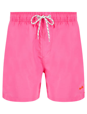 Namaste 3 Classic Swim Shorts in Pink Carnation - Tokyo Laundry