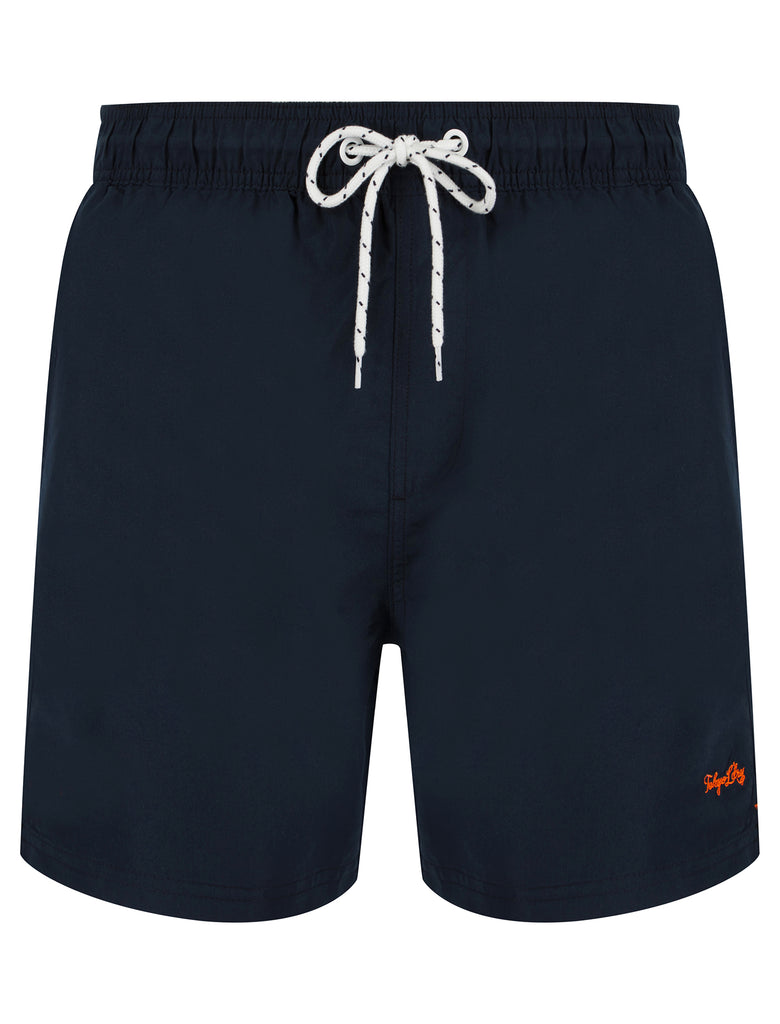 Stratum Classic (2 Pack) Swim Shorts in Sky Captain Navy / Sea Spray G ...