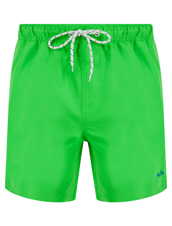 Namaste 3 Classic Swim Shorts in Poison Green - Tokyo Laundry