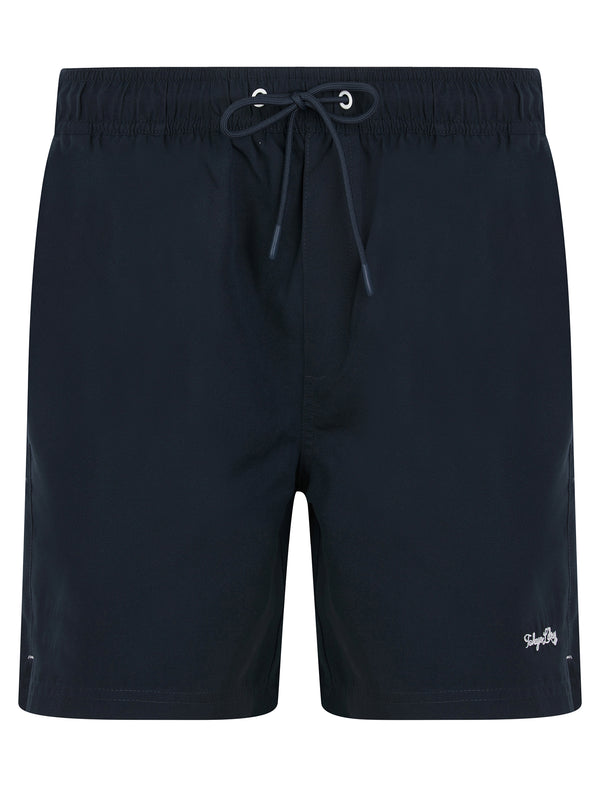 Namaste 4 Microfibre Twill Swim Shorts with Mesh Lining in Blueberry - Tokyo Laundry
