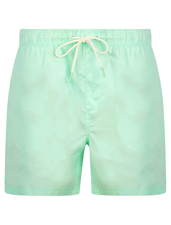 Evander 2 Microfibre Twill Swim Shorts with Mesh Lining in Bay Green - Kensington Eastside