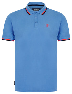 Moore (2 Pack) Cotton Pique Polo Shirt in Blue Yonder / Cayenne - Kensington Eastside