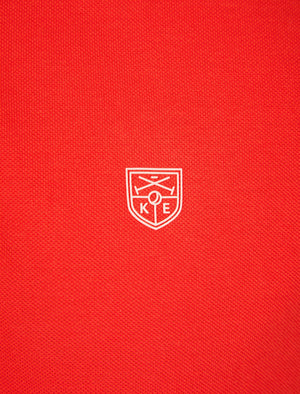 Saints Cotton Pique Polo Shirt in Cayenne - Kensington Eastside