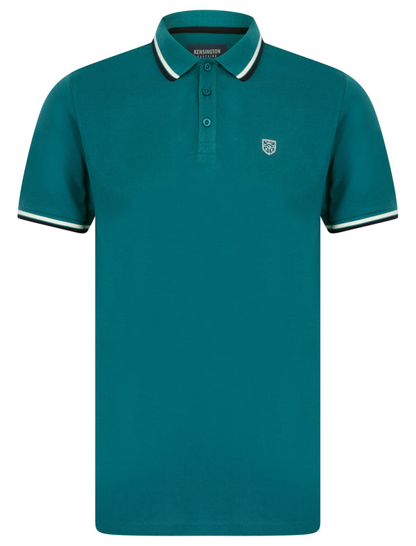Saints Cotton Pique Polo Shirt in Colonial Blue - Kensington Eastside
