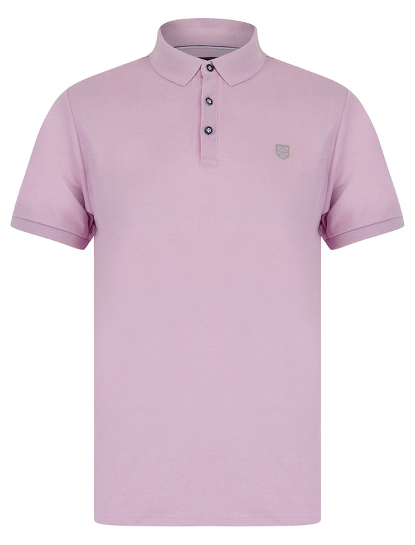 Trebeck 2 Cotton Rich Woven Polo Shirt in Fair Orchid - Kensington Eastside