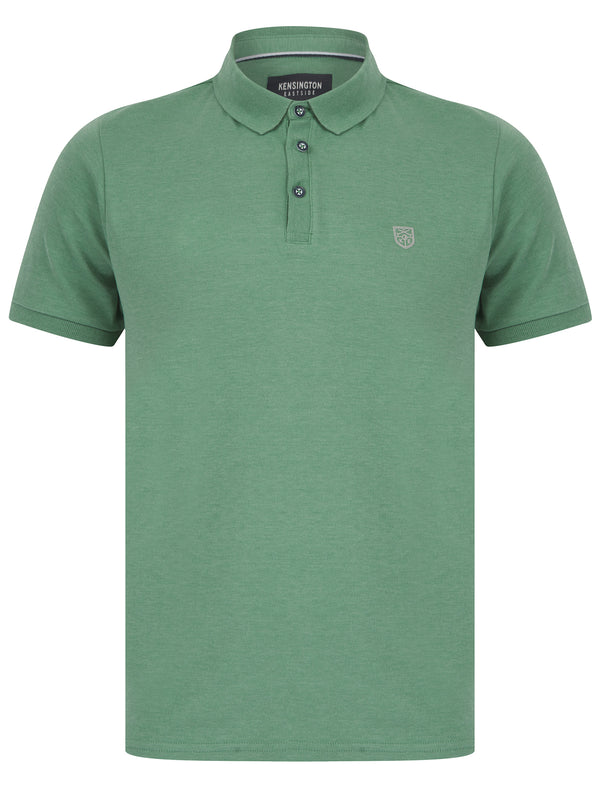 Trebeck 2 Cotton Rich Woven Polo Shirt in Feldspar Green - Kensington Eastside