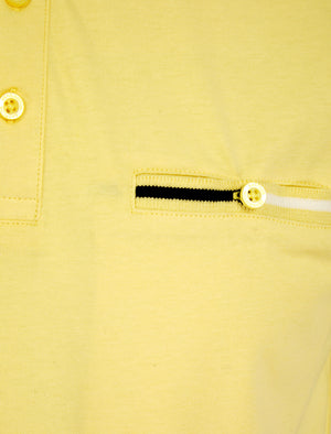 Tyers 2 Cotton Jersey Polo Shirt with Chest Pocket in Sunlight - Kensington Eastside