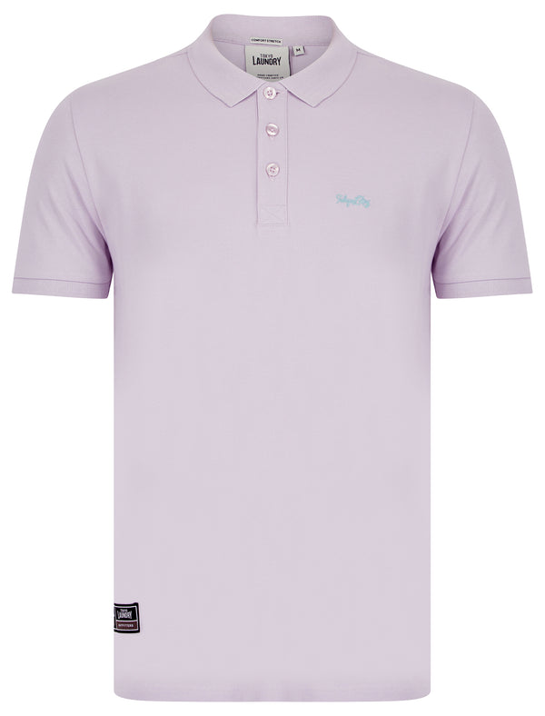 Mortimer 2 Signature Cotton Pique Polo Shirt in Lilac- Tokyo Laundry
