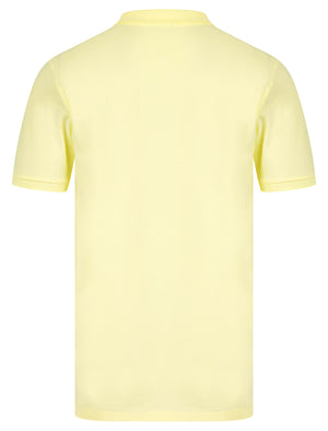 Reeves (2 Pack) Signature Cotton Pique Polo Shirt in Transparent Yellow / Pale Blue - Tokyo Laundry