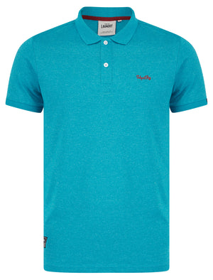 Kieran 2 Grindle Cotton Blend Jersey Polo Shirt in Sea Grindle - Tokyo Laundry