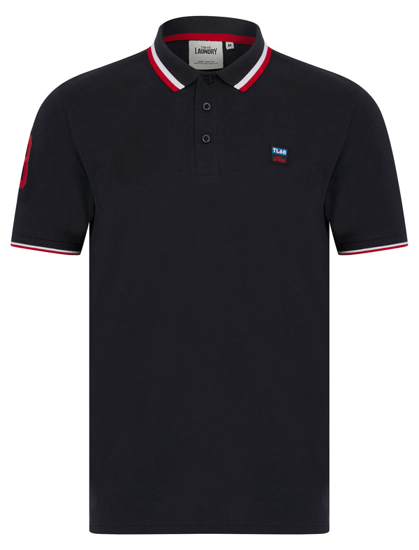 Subverse Cotton Pique Polo Shirt in Sky Captain Navy - Tokyo Laundry