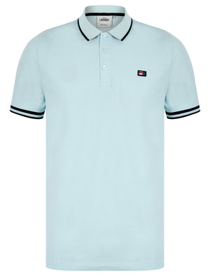 Casson Cotton Pique Polo Shirt in Ice Water - Tokyo Laundry