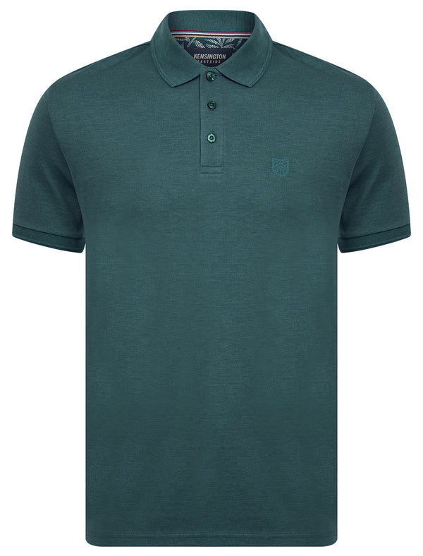 Dock Cotton Rich Jersey Polo Shirt in Kingfisher Marl - Kensington Eastside