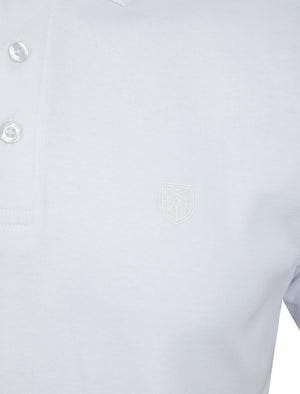 Dock Cotton Rich Jersey Polo Shirt in Bright White Marl - Kensington Eastside