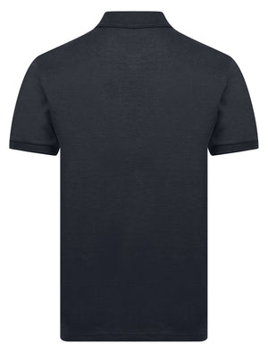 Dock Cotton Rich Jersey Polo Shirt in Sky Captain Navy Marl - Kensington Eastside