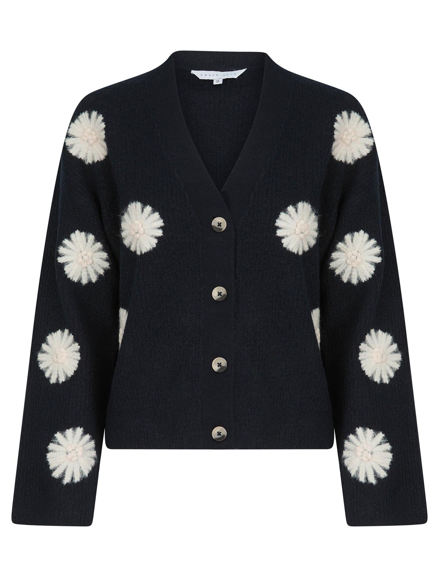 satou flower crew cardigan 