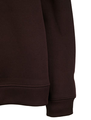 Jax Women's Plain Brushback Fleece Crew Neck Sweatshirt in Wine - Tokyo Laundry