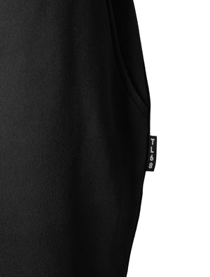 Helders Women's High Waisted Brushback Fleece Cuffed Joggers in Jet Black - Tokyo Laundry