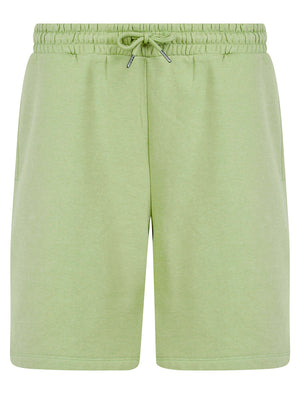 Xoey High Waisted Brushback Fleece Lounge Jogger Shorts in Sage Green - Amara Reya