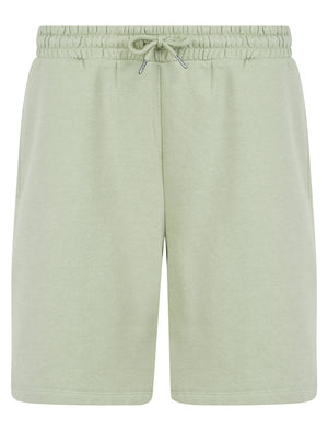 Xoey High Waisted Brushback Fleece Lounge Jogger Shorts in Sage Green - Amara Reya