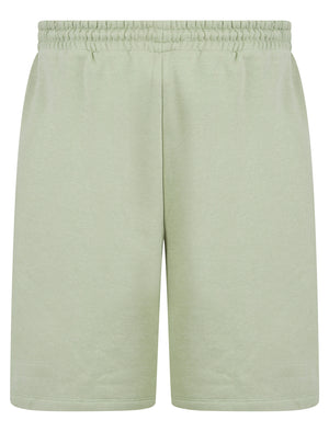 Xoey High Waisted Brushback Fleece Lounge Jogger Shorts in Sage Green - Amara Reya