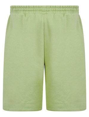 Xoey High Waisted Brushback Fleece Lounge Jogger Shorts in Sage Green - Amara Reya