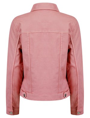 Feather Women's Stretch Cotton Denim Jacket in Zephyr Pink - Amara Reya