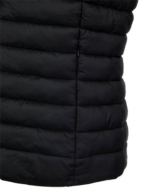 Laura Quilted Puffer Gilet Bodywarmer in Black - Amara Reya