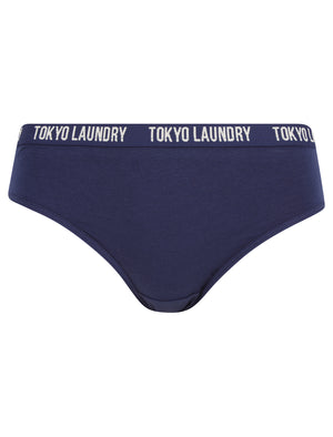 Molly Anne (5 Pack) Cotton Assorted Briefs in Peacoat Blue / Phlox Pink / Potent Purple / Ginger - Tokyo Laundry