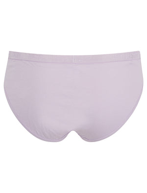 Evie (5 Pack) Cotton Assorted Briefs in Light Grey Marl / Shell Pink / Orchid Petal / Peach Parfait / Surf Spray - Tokyo Laundry