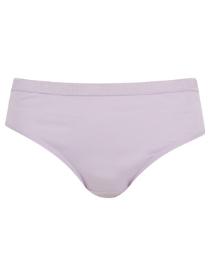 Evie (5 Pack) Cotton Assorted Briefs in Light Grey Marl / Shell Pink / Orchid Petal / Peach Parfait / Surf Spray - Tokyo Laundry