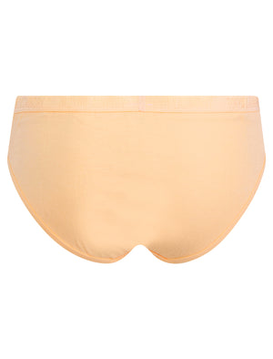 Evie (5 Pack) Cotton Assorted Briefs in Light Grey Marl / Shell Pink / Orchid Petal / Peach Parfait / Surf Spray - Tokyo Laundry