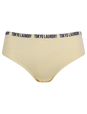 Flo (5 Pack) Cotton Assorted Briefs in Easter Egg Blue / Birch / Peacock Green / Cradle Pink / Navy Blazer - Tokyo Laundry